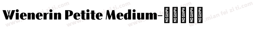 Wienerin Petite Medium字体转换